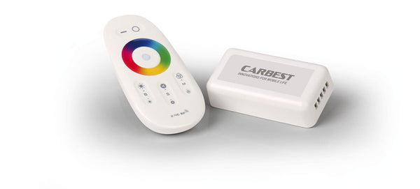 Carbest RGBW controller with touch remote control, 12V-24V