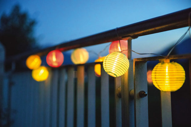Solar light chain incl. solar panel and battery