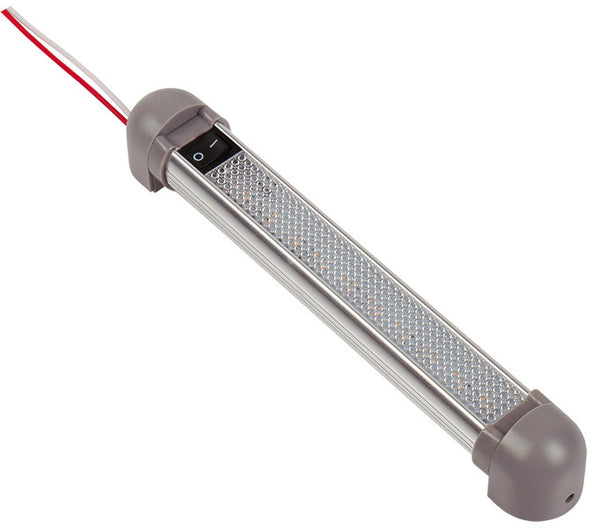 Carbest LED 12V aluminum line light with on/off switch, length: 225mm, 10 LEDs