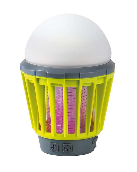 Battery camping light with mosquito protection