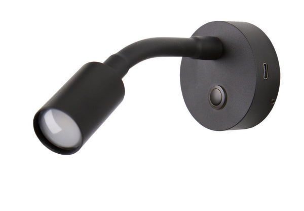 Carbest Surface-mounted LED spotlight with flexible arm and night light