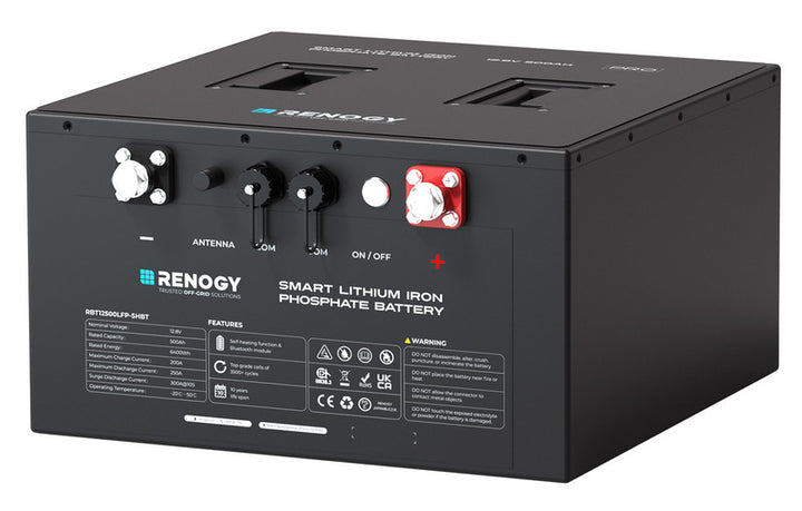 Renogy PRO Smart Lithium Under-Seat Battery 12 V, 500 Ah