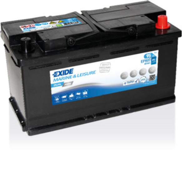 Exide Dual AGM EP800 Leisure Battery 12 V, 95 Ah