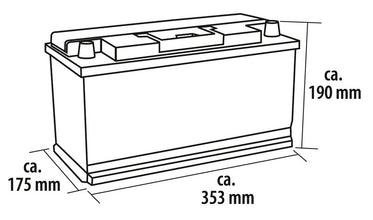 Carbest AGM battery T100Ah battery - 850530 | Stahlor image 2