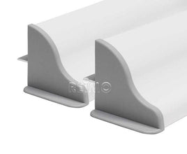 Carbest Solar panel aluminum mounting spoiler set - width up to 550 mm - White - image 2