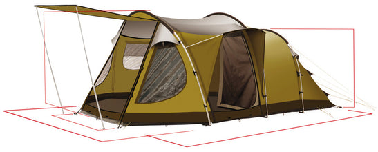 Reimo Tent Technology Exclusive 4-person camping tent Dakota Z5 Deluxe - 900071 | Stahlor image 2