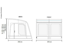Outdoor Revolution Inflatable Caravan Partial tent E-Sport Air 325 XL - 900084 | Stahlor image 3