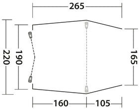 Outwell Free-standing rear tent SANDCREST S for bus height 155 - 185 cm - 9000950 | Stahlor image 16