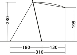 Outwell Free-standing rear tent SANDCREST L for bus height 175 - 205 cm - 9000951 | Stahlor image 15