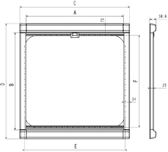 Dometic DB1R 580 x 530 mm