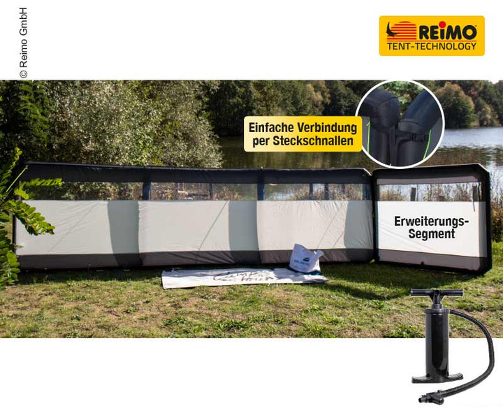 Windbreak HOOGE AIR extension 160x140cm, without pump