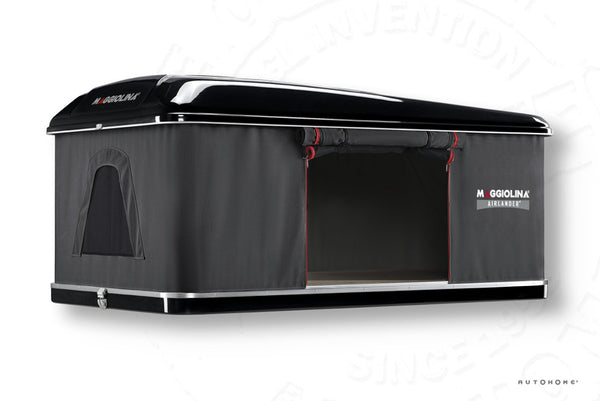 AUTO Airlander Plus roof tent - Grey fabric - Black shell - Medium X-Long - 900658 | Stahlor image 1