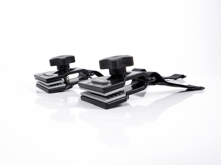 Anti-flutter clamps for awnings, sun sails, tarpaulins, etc. - 2 pieces