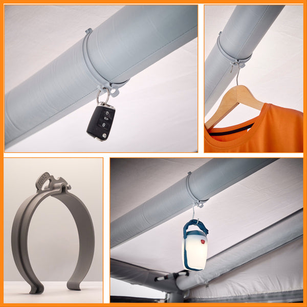 Froli Mounting Clips for Air Tent Tubes, 4 Pieces