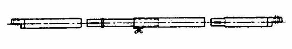 Umefa Ridge pole steel 240-300cm - 903103 | Stahlor image 1