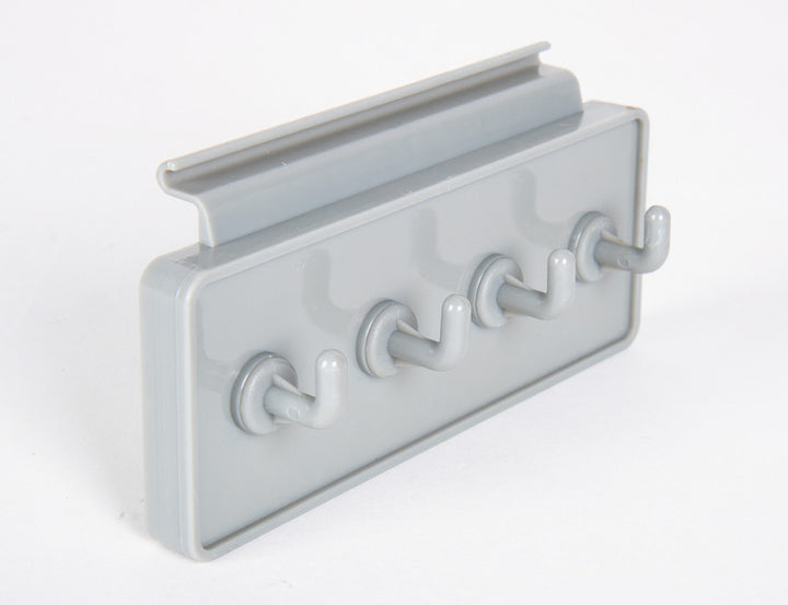Hook strip for piping rail,