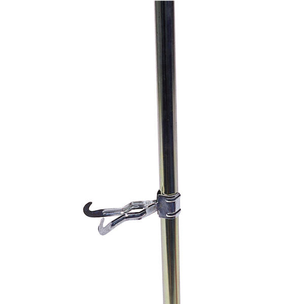 Clamp coat hook duplex