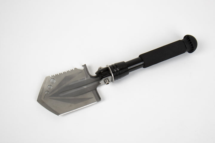Multi-function shovel with saw & cutter blade, bottle opener