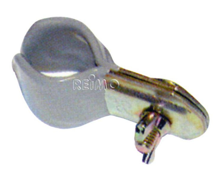 Pipe clamp rubber coated with wing nut with screw loose