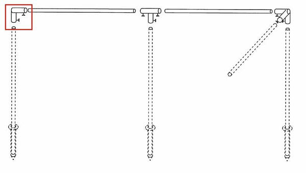 PIPER Wind protection poles end angle bracket, steel - 903563 | Stahlor image 1
