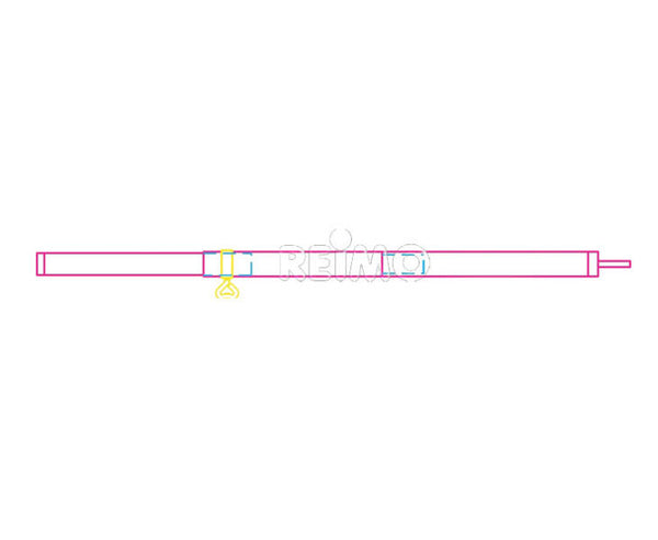 UMEFA Telescop. set-up pole aluminium, 80-220cm, 22mm diameter - 905080 | Stahlor image 1