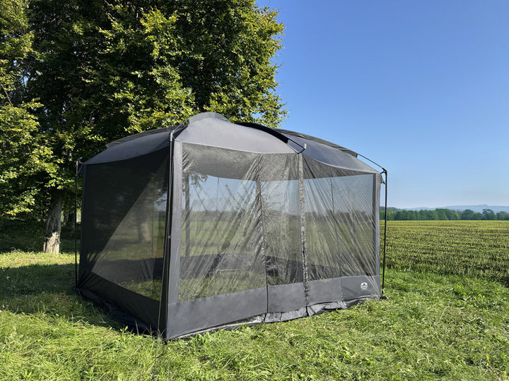 Reimo Tent Technology Falerna Mesh Gazebo, 335 x 273 cm, Black