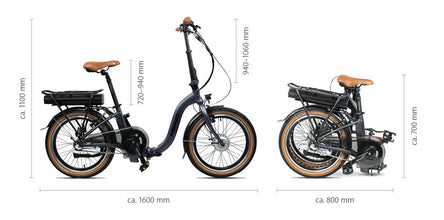 BLAU Blaupunkt E-Bike foldable 