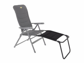 Camp4 Footrest Camping Chair, MALAGA BREEZE Camp4, black - 910099 | Stahlor image 3