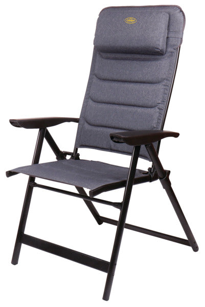 CAMP4 Aluminium Camping Chair, Pasadena Camp4, black/grey - 910167 | Stahlor image 1