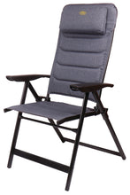 CAMP4 Aluminium Camping Chair, Pasadena Camp4, black/grey - 910167 | Stahlor image 1