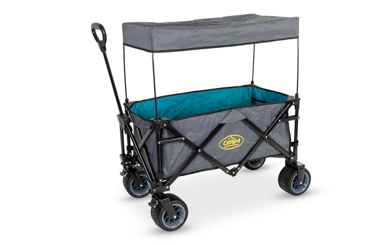 Camp4 LAGUNE Beach Cart, Anthracite/Petrol, 360° Wide Wheels