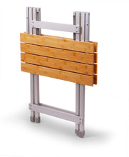 Holiday Travel Folding table single bamboo - 50 x 50 x 60 cm - 910594 | Stahlor image 2