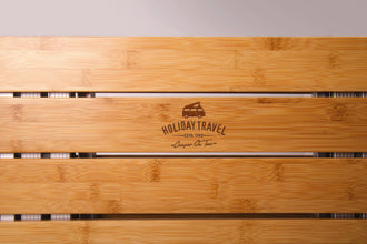 Holiday Travel Folding table single bamboo - 50 x 50 x 60 cm - 910594 | Stahlor image 3