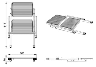 Carbest Folding double step made of steel - 91189 | Stahlor image 6