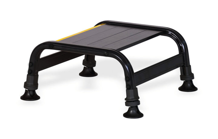 Single step, aluminium, loadable up to 200kg