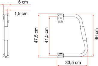 Fiamma Door security 46 cm - entry handle - 91237 | Stahlor image 2