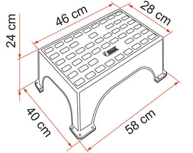 Fiamma Plastic entry step Magnum Platinum Fiamma - 912381 | Stahlor image 2