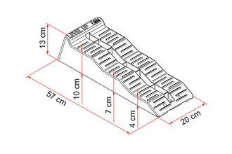Fiamma Level Up step wedges up to 5 tons per axle - 2 pieces - 912394 | Stahlor image 2