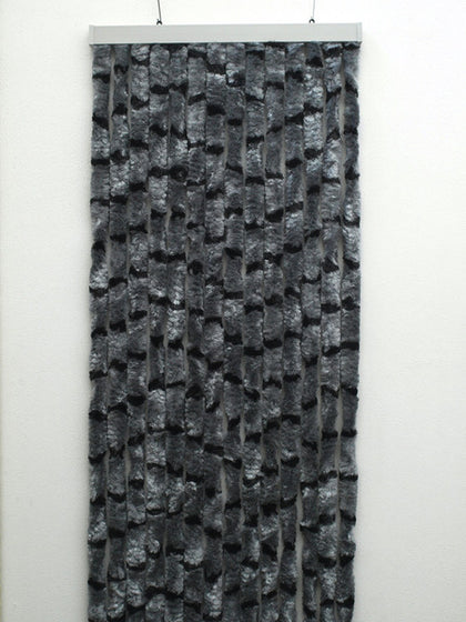 fleece curtain 56x205 grey/black motorhome and caravan