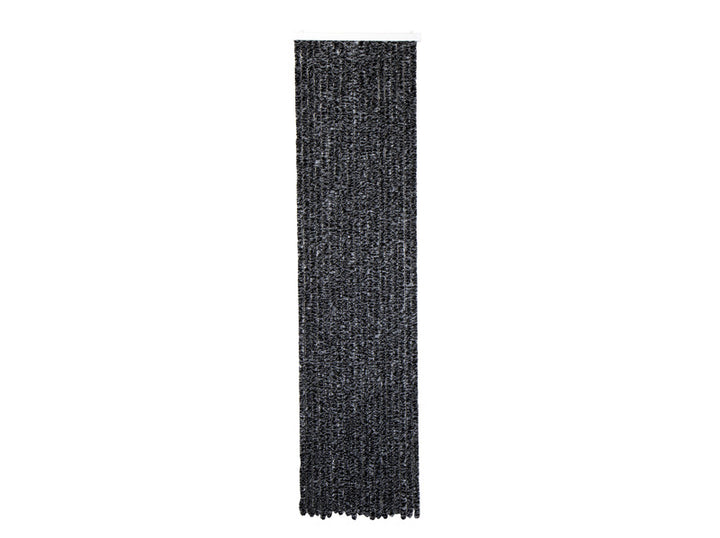 Carbest Chenille Door Fly Curtain 56 x 205 cm, Black/Gray