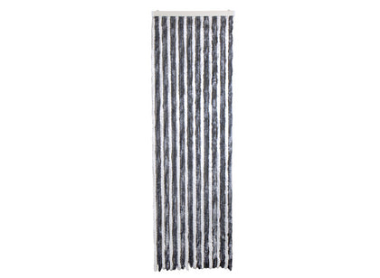Carbest Chenille Door Fly Curtain 56 x 205 cm, Gray/White