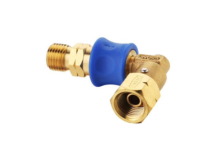 Cadac Quick-Release 90° Swivel Gas Hose Connector, 50 mbar