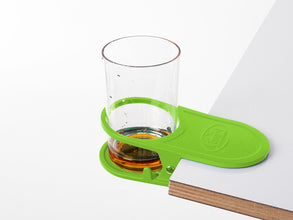CAMP4 Table, glass and drink holder with clip - Black - 915519 | Stahlor image 2