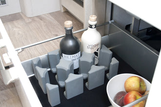 Purvario glass / bottle holder high - set of 6 - 915920 | Stahlor image 3