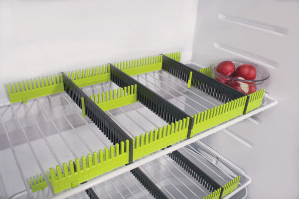 Purvario refrigerator ledges set of 8 - Lime/Anthracite - 915927 | Stahlor image 1