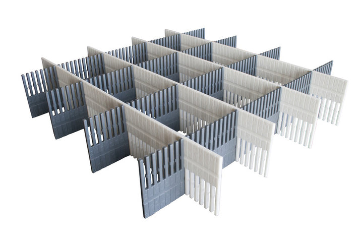 Purvario drawer slats 8-pack - light gray / anthracite