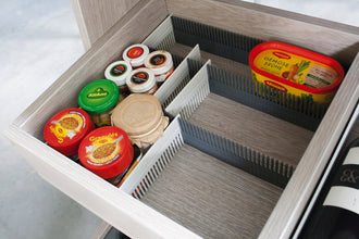 Purvario drawer slats 8-pack - light gray / anthracite - 915932 | Stahlor image 2