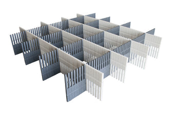 Purvario drawer slats 8-pack - light gray / anthracite - 915932 | Stahlor image 1