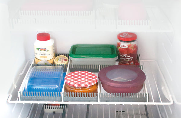 Purvario refrigerator ledges set of 8 - light gray / anthracite - 915937 | Stahlor image 1