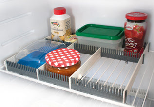 Purvario refrigerator ledges set of 8 - light gray / anthracite - 915937 | Stahlor image 2